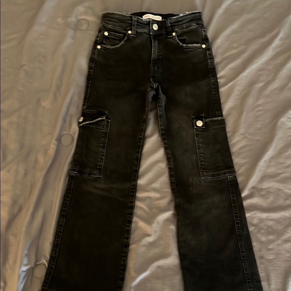 Zara Dark Denim Trousers